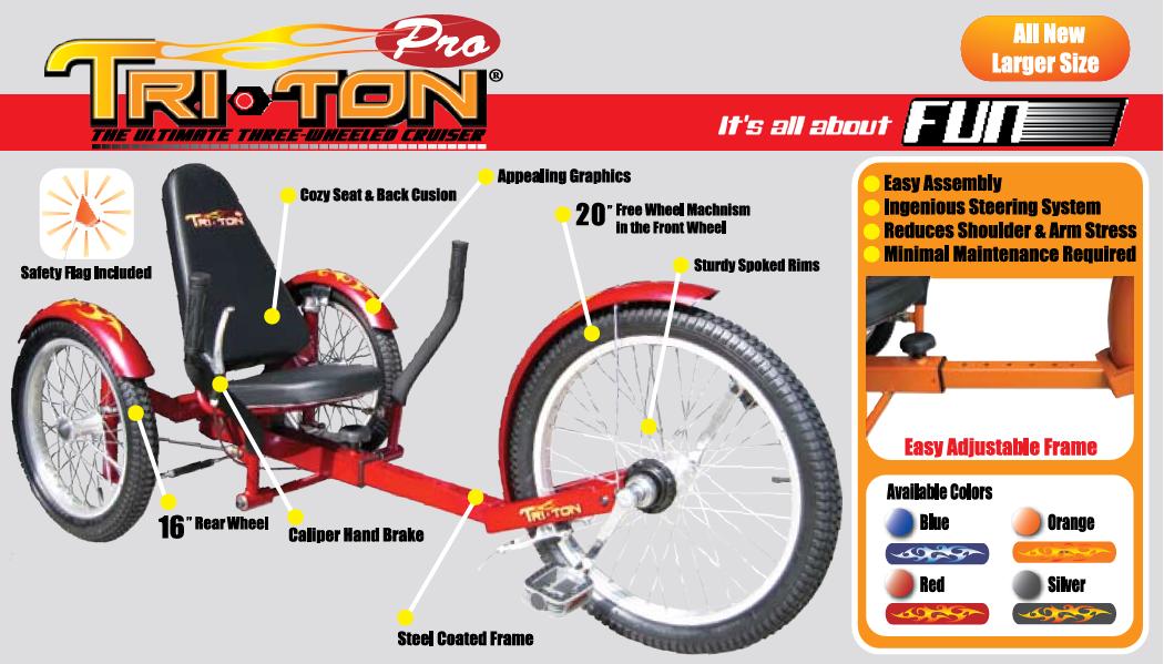 Mobotriton Pro Adult Trike Free Shipping 