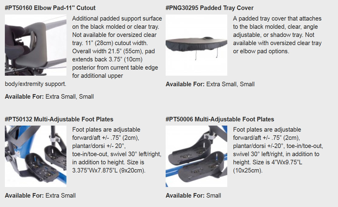 EasyStand Bantam Stander Extra Small and Small Pediatric Standers
