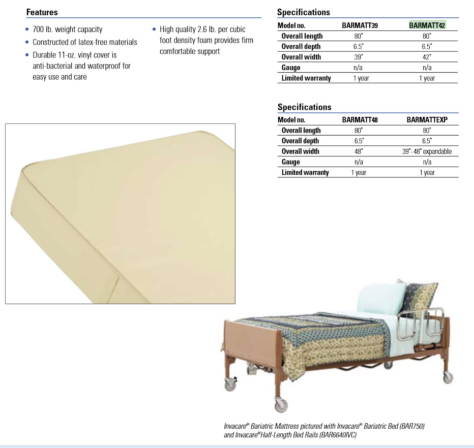 650Pound 42 inches wide Bariatric Electric Bed Package Bariatric Hospital Beds
