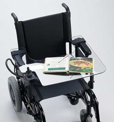 wheelchair tray lap electric desk trays rehabmart desks accessories