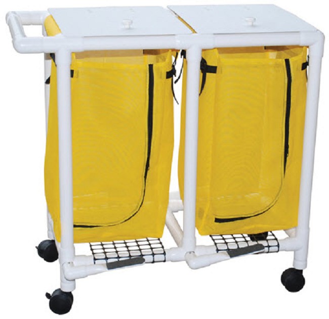 Double Bag Mobile Laundry Hamper FREE Shipping