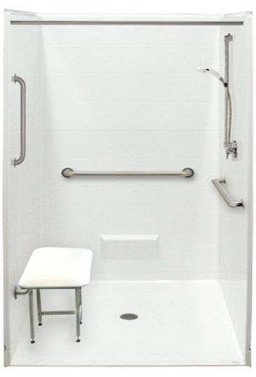 Ada Compliant Roll In Shower Wheelchair Accessible Bathroom