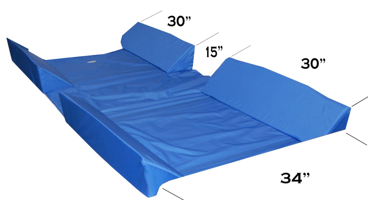 Wedge Pillow Foam Bed 30° Incline for Side Sleeper Medical Elevated Bolster