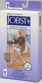 Jobst Opaque Open Toe Thigh High Compression Stockings