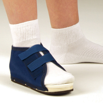 Canvas Post-Op Shoes with Wooden Sole, Single or 5 Pack