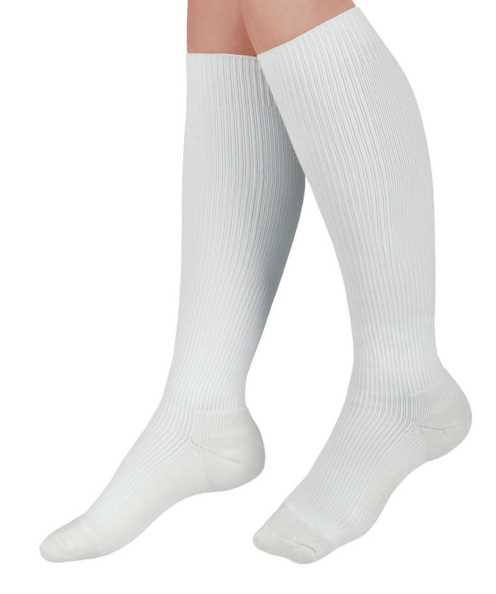 Curad Knee Length Compression Sock, 15-20mmHg