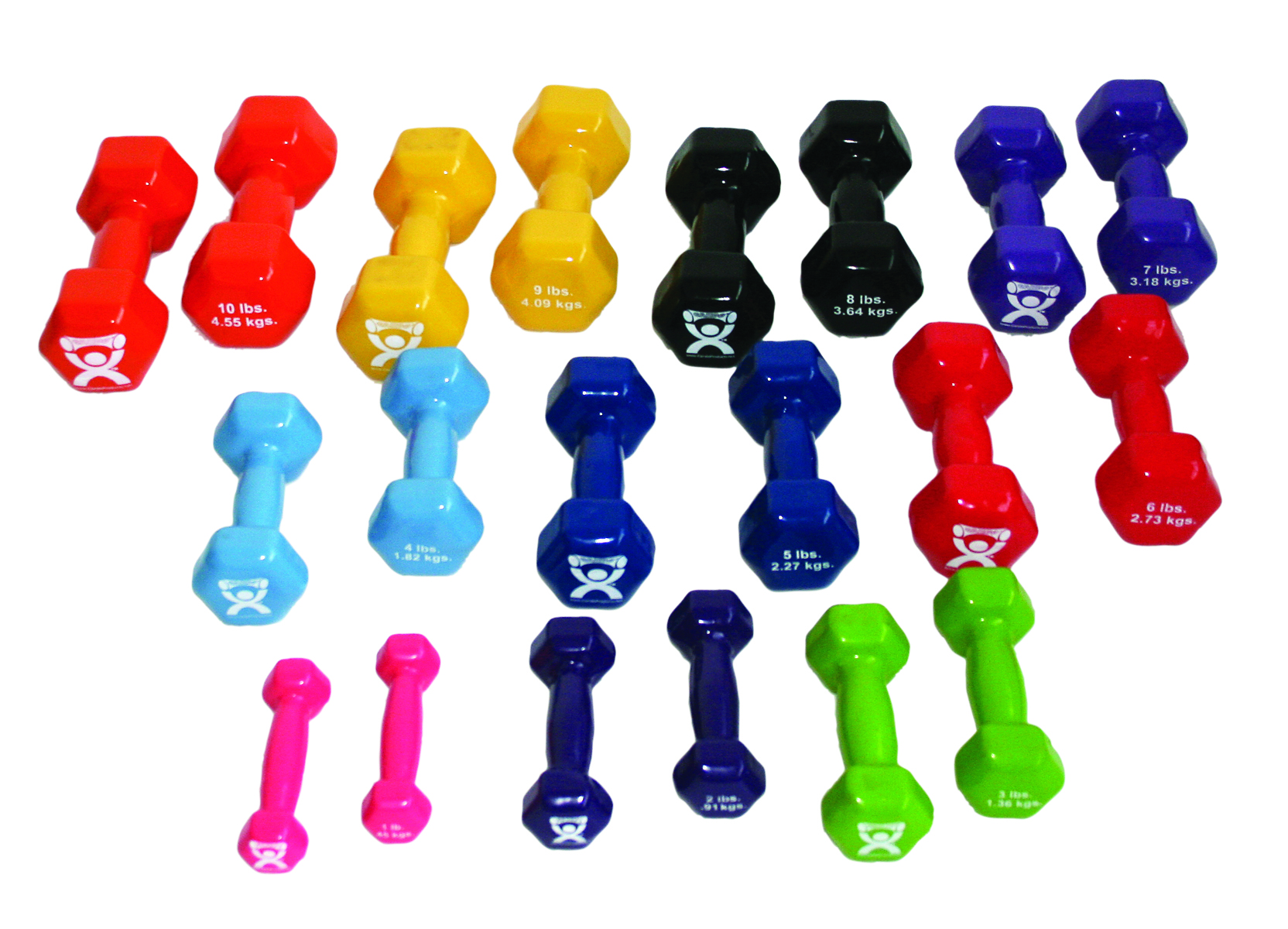 Vinyl Coated CastIron Dumbbells FREE Shipping