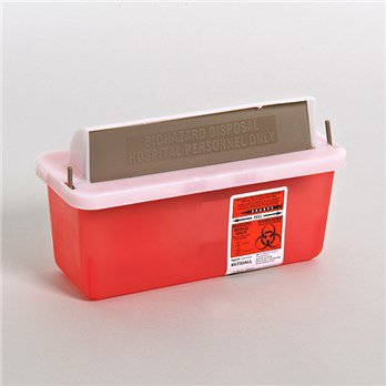 Sharps Container 2 Quart Horizontal In-Room