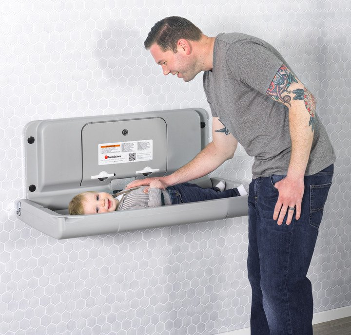 wall mounted baby change tables
