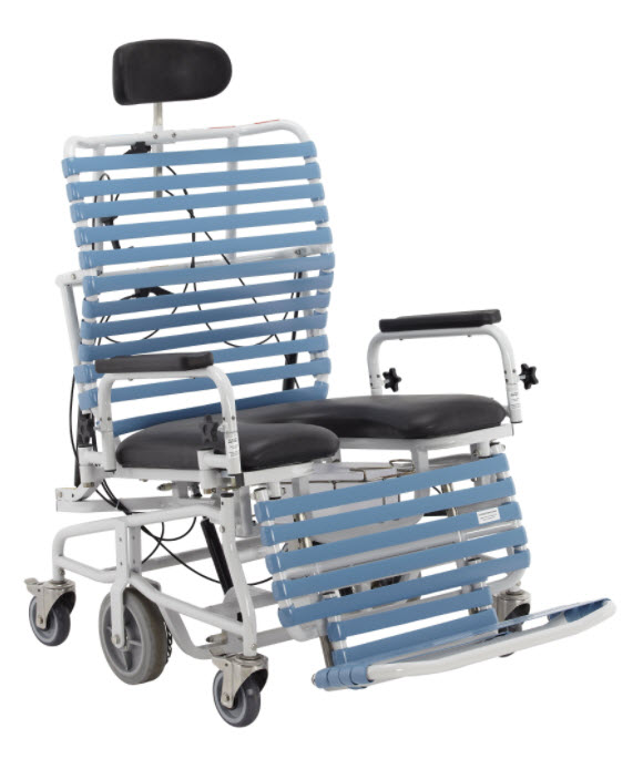 Broda B385 Revive Bariatric Tilt and Recline Shower Commode Chair