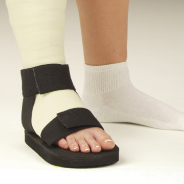 Cast Sandal Rocker Sole Post Op Rehabilitation Shoe