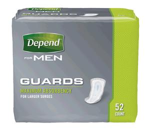 Depend Incontinence Guards For Men - FREE Shipping