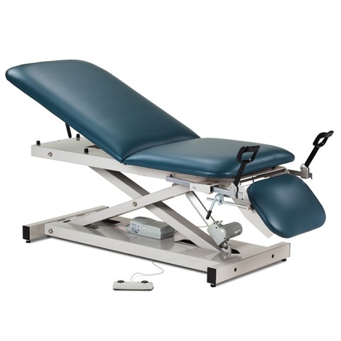 Power Adjustable Treatment Table with Backrest, Footrest, and Stirrups