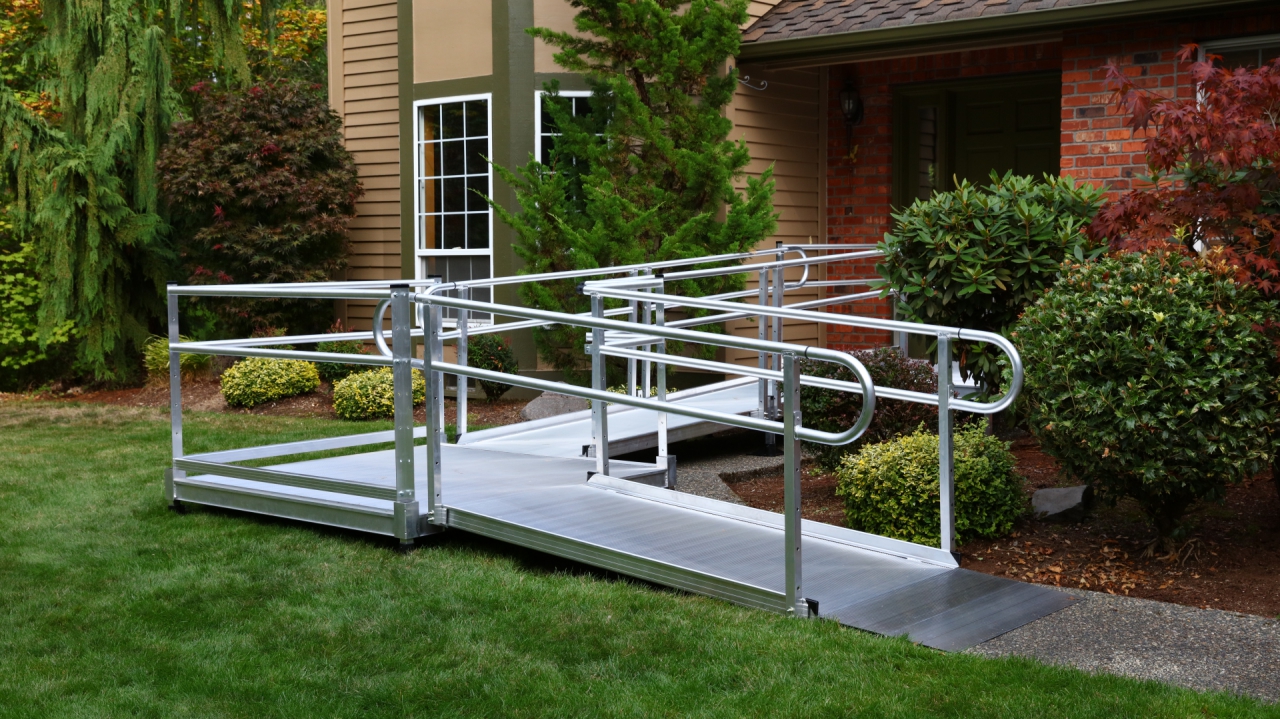 EZ-Access Pathway 3G Modular Solid Metal Wheelchair Ramp System