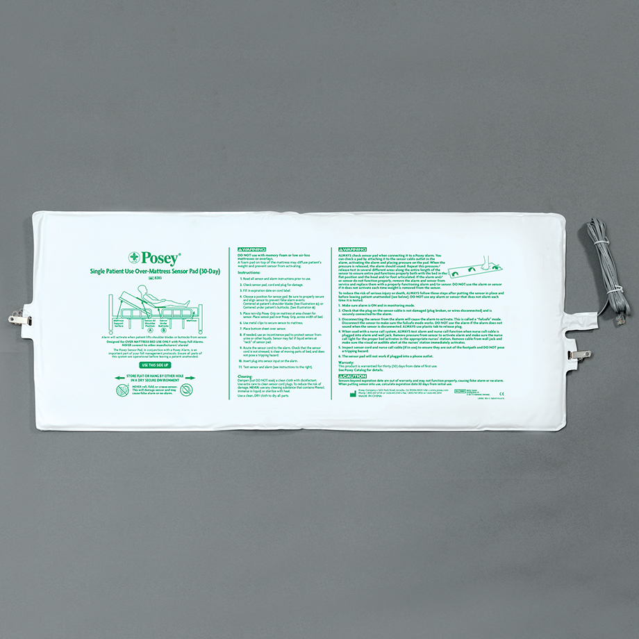 sensor pressure list 30 Over Mattress Posey Sensor Single Use Bed Day Patient