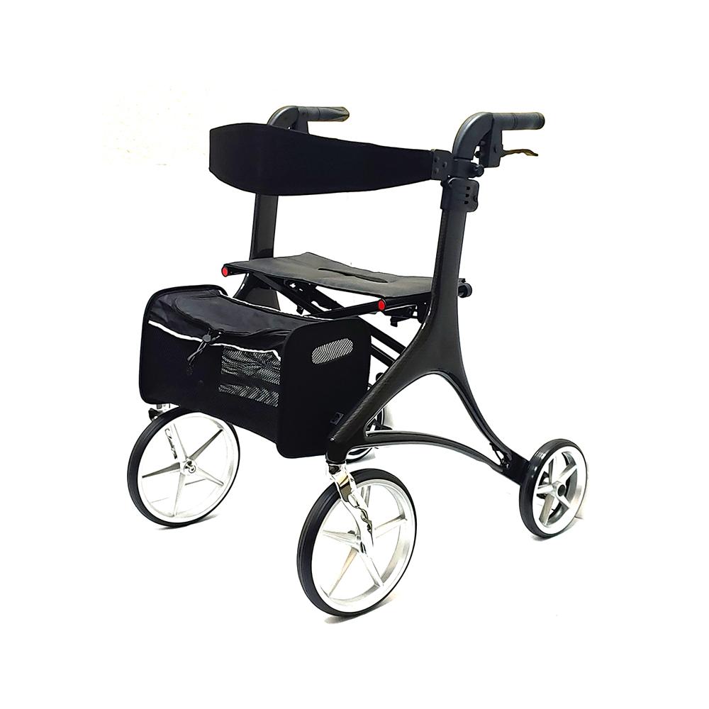 Royal Deluxe Height-Adjustable Rollator by Rhythm Healthcare