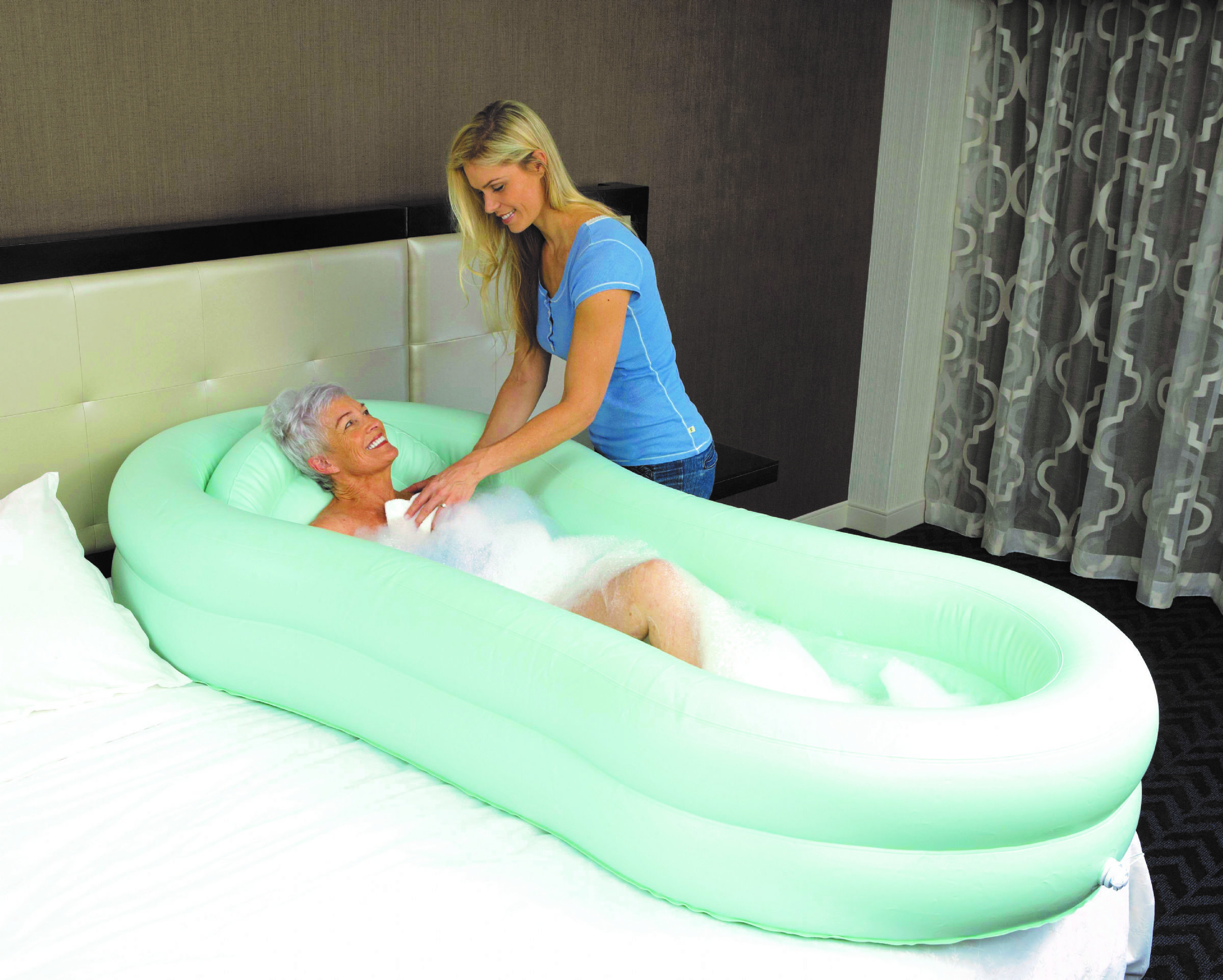 inflatable mattress bed bath