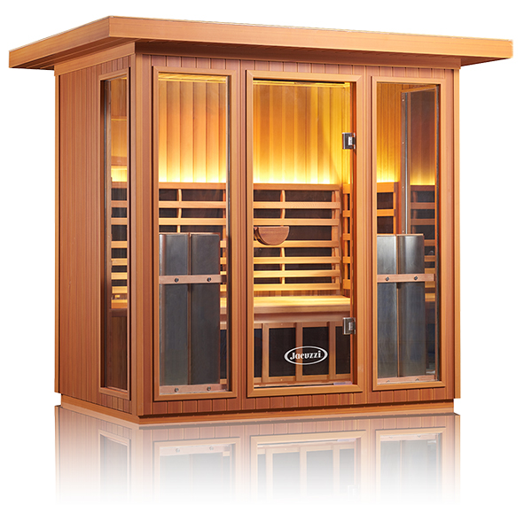 Outdoor Sauna With EMF - Clearlight Sanctuary 5 Person Sauna By Sauna Works