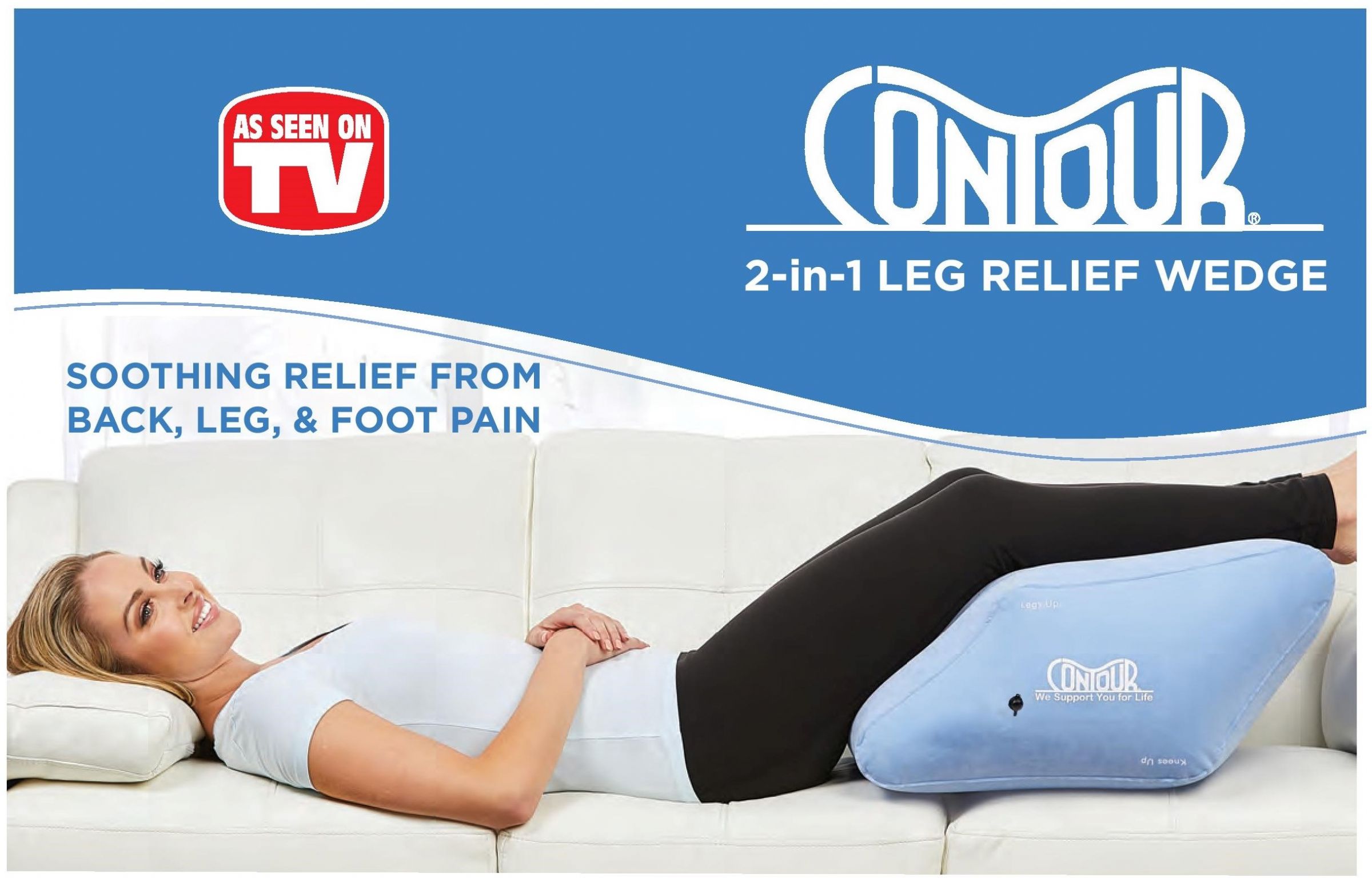 The Original Contour Legacy Leg Pillow As Seen On TV