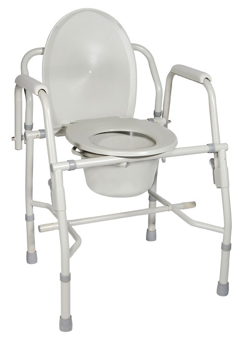 Drive Medical Deluxe Steel Drop Arm Commode