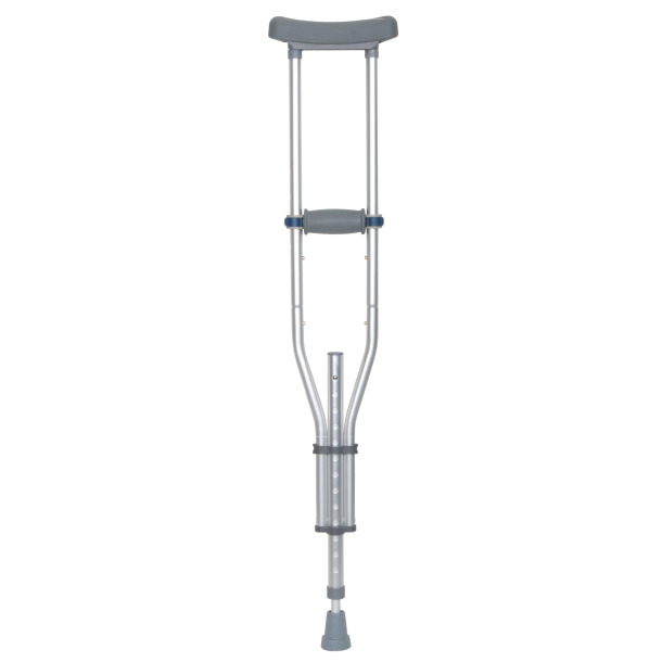 Pair of United Ortho Aluminum Push-Button Crutches