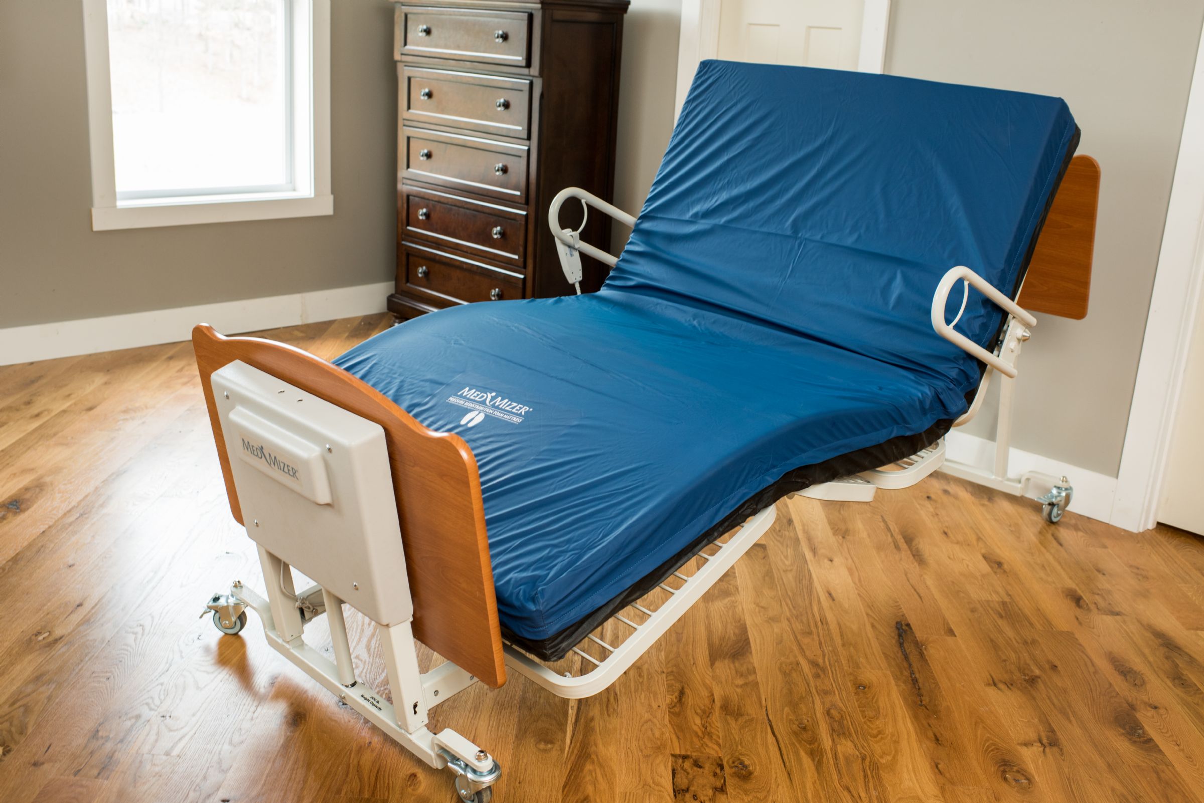 bariatric hospital bed with inflatable mattress