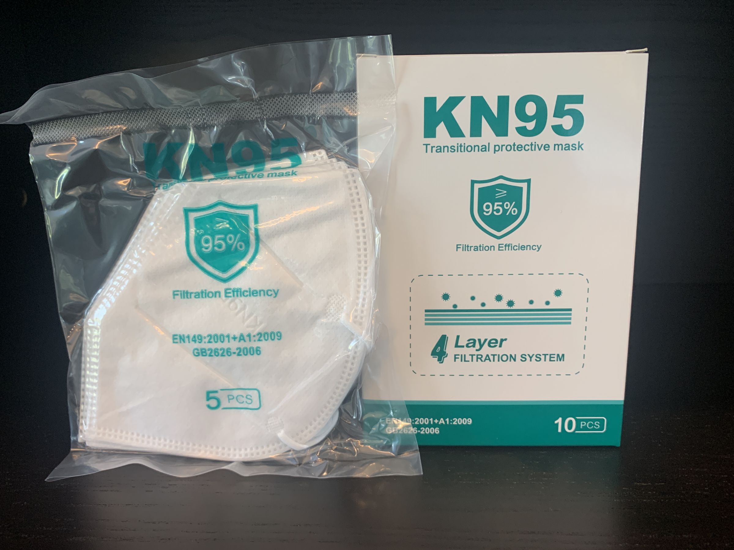 KN95 Transitional Protective Face Masks BULK QTY.