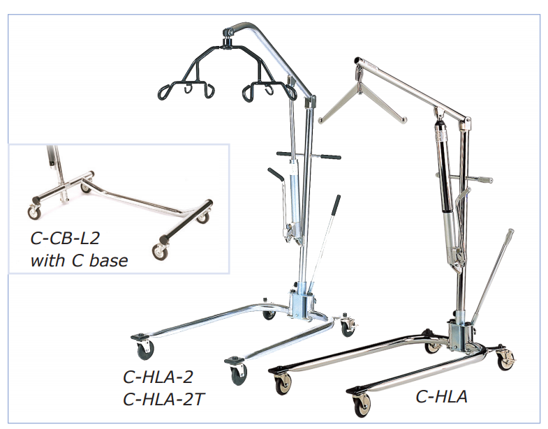 Hoyer Legacy Chrome Plated Hydraulic Lift With 6 Point Cradle   JHI C HLA 2.PNG