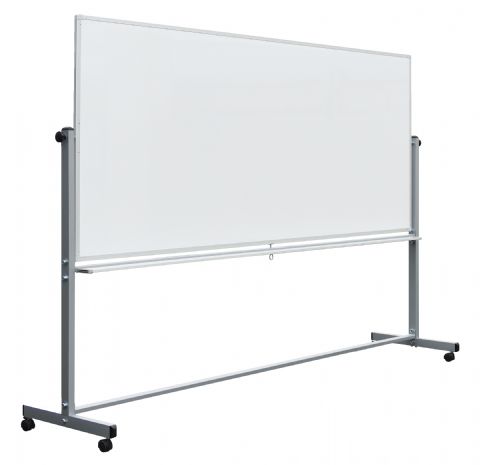 whiteboard sided magnetic double stand mobile luxor frame boards erase dry inches offex whiteboards aluminum reversible ft marker office