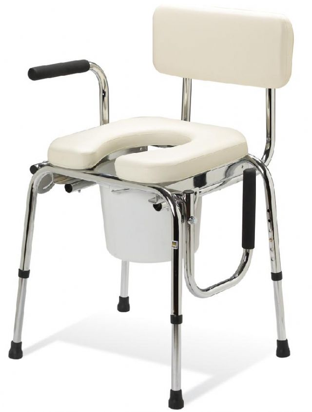 Guardian Padded Drop-arm Commode - Free Shipping