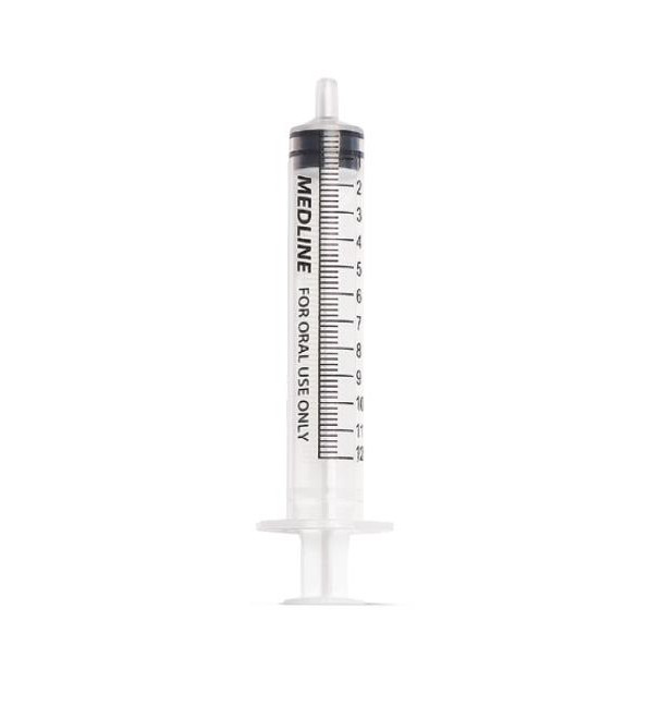 Oral Syringes with 12 mL Capacity and Self-righting Cap for Liquid ...