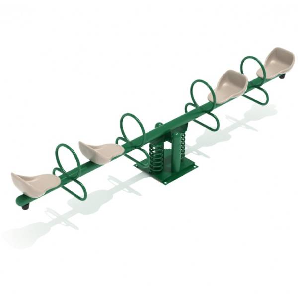 Pediatric Steel RockWell Teeter Totter Quad with Safety Spring and 4 ...