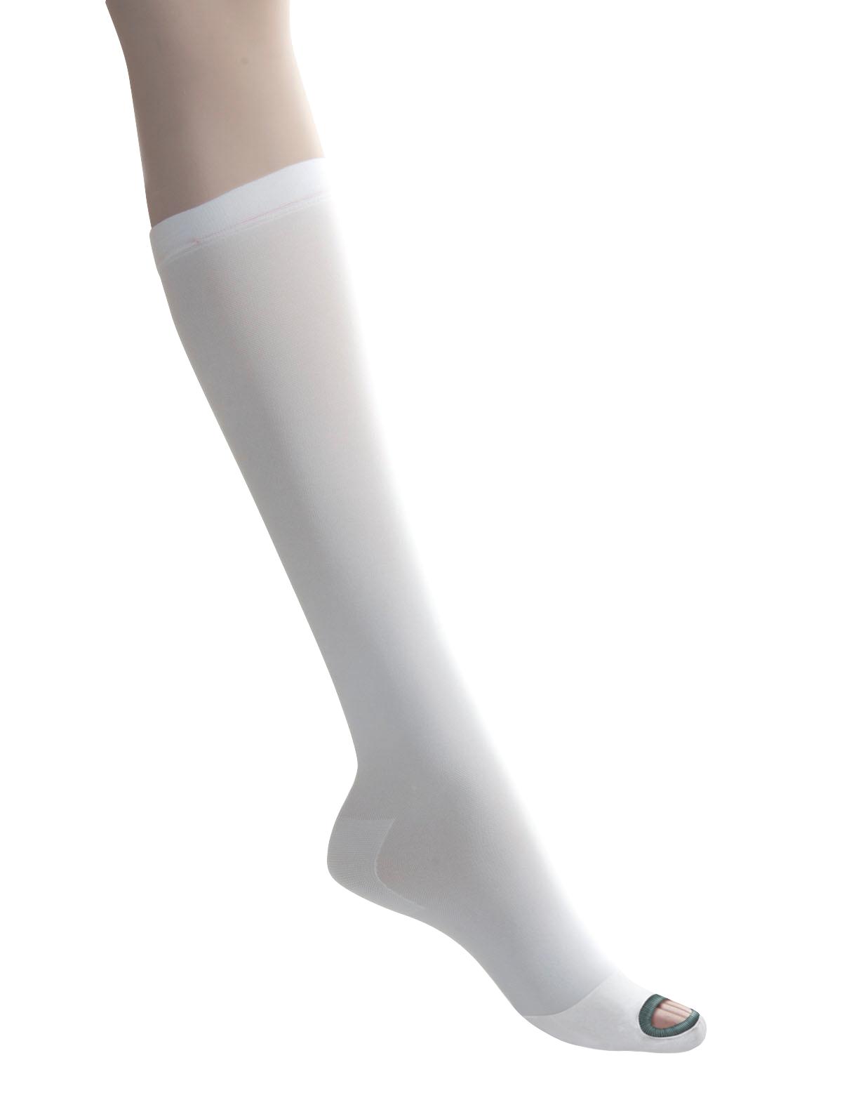 Carolon Anti-Embolism CAP Thigh-High Inspection Toe Stockings 18 mmHg