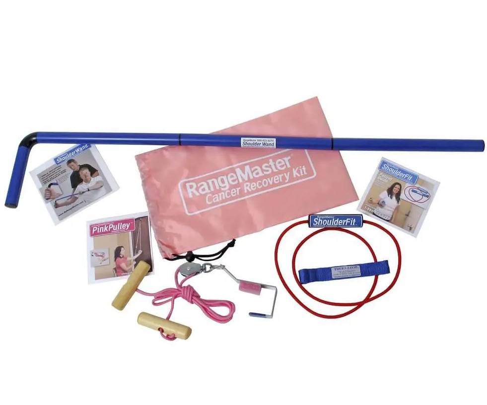 Cancer Recovery Kit with Shoulder Pulley, Wand, Shoulder Fit and Breast ...