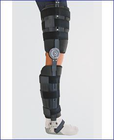 Deluxe Heavy Duty Drop Lock Post Operative Pin Knee Brace