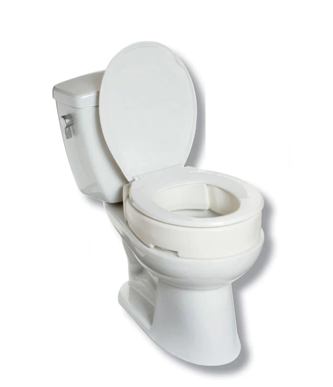 2 inch Elevated Hinged Toilet Seat for Round and Elongated Toilets ...