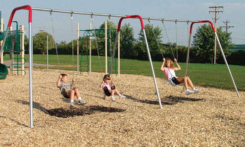 commercial swingset bipod modern playground sportsplay foot