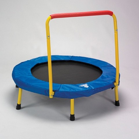 Fold & Go Mini Trampoline with Handle for Kids and Toddlers