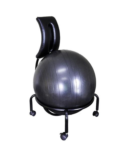 Aeromat Adjustable Yoga Ball Office Chair with Lumbar Support