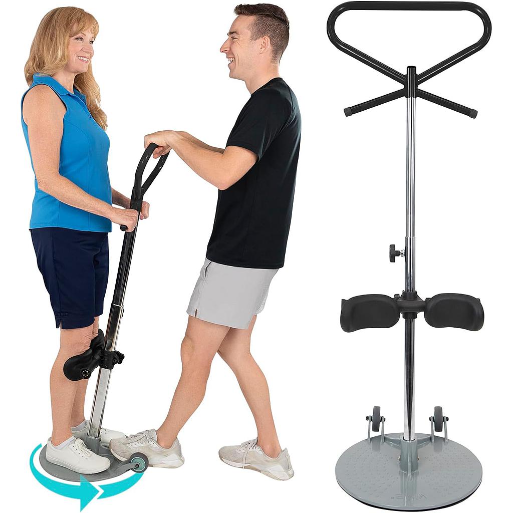 Patient Transfer Disc with Adjustable Knee Rests and Ergonomic Handles ...