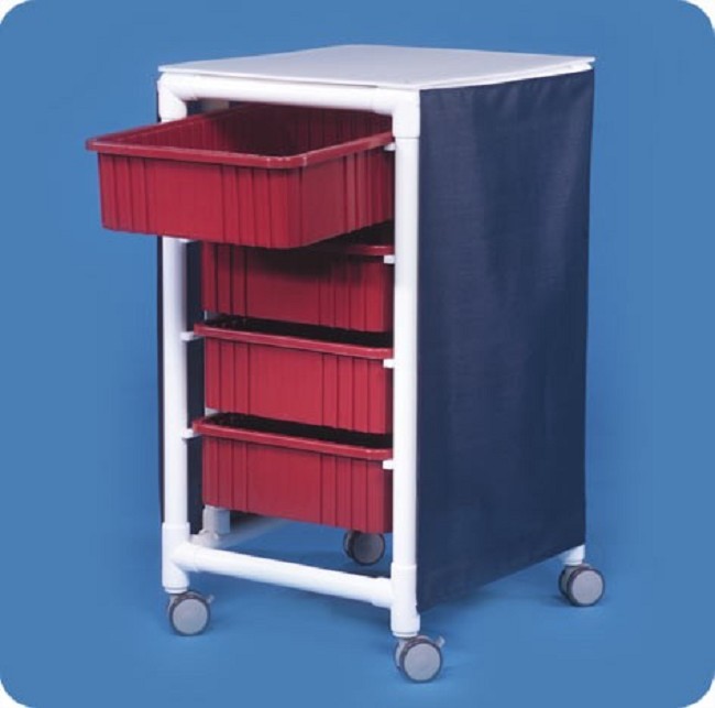 Metal Storage Bin, Med Carts and Workstations