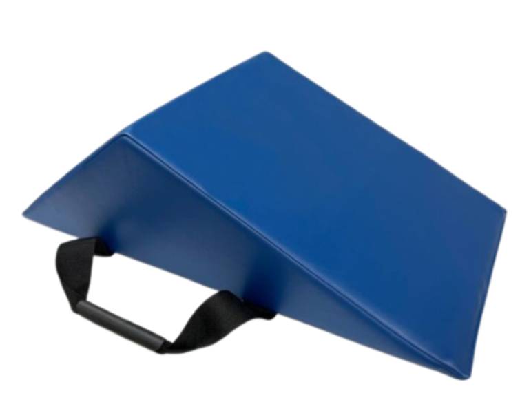 Durable Radiolucent Knee Wedge Bolster - Blue Vinyl Cover From Z&Z Medical