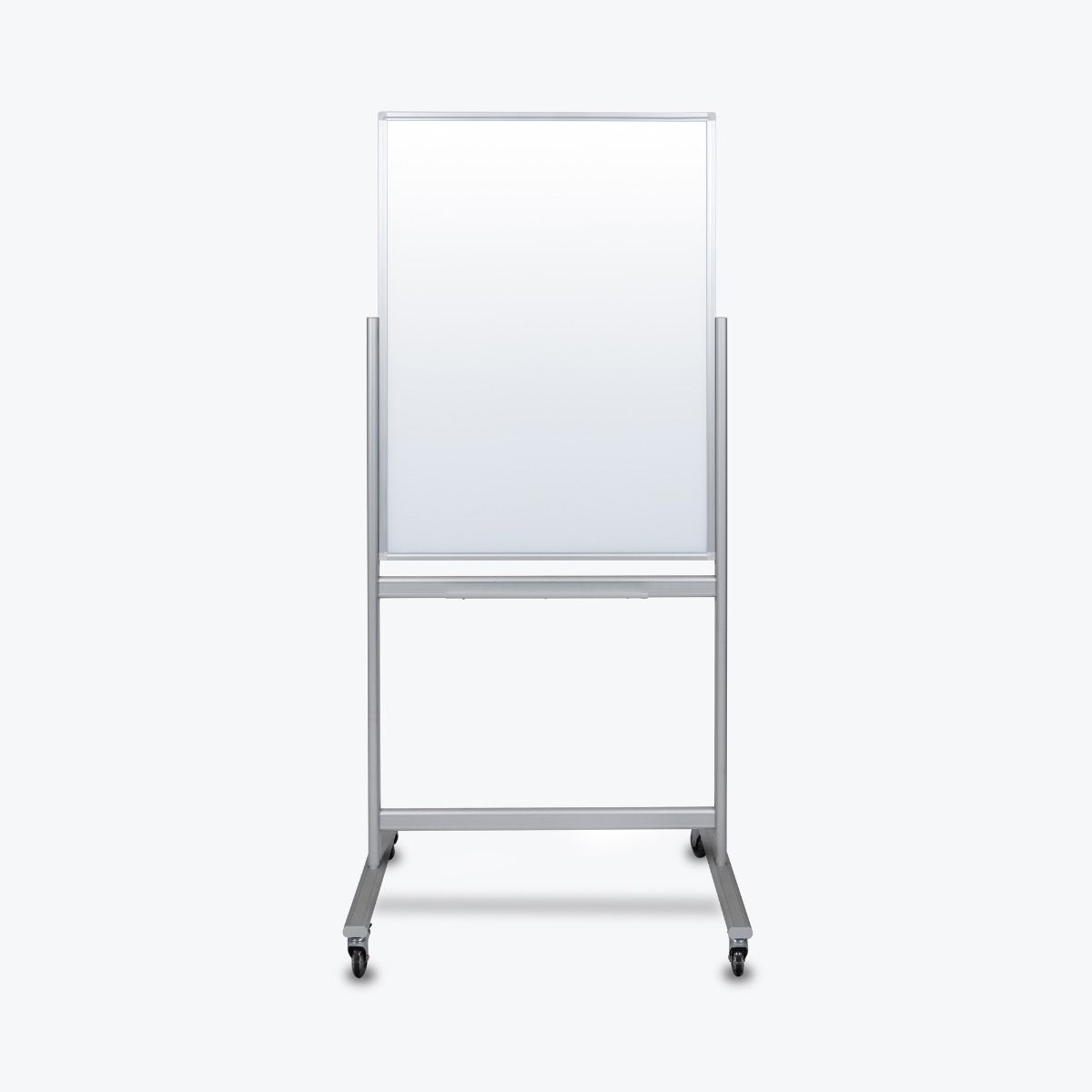 Luxor DoubleSided Mobile Glass Dry Erase Marker Board