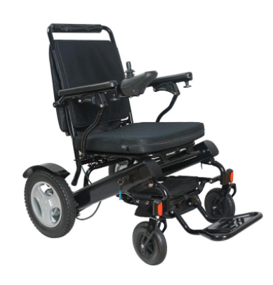 Zinger Folding Power Chair with Arm Rests Blue