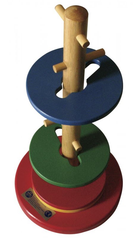 Rotating Wooden Disc Challenge Puzzle