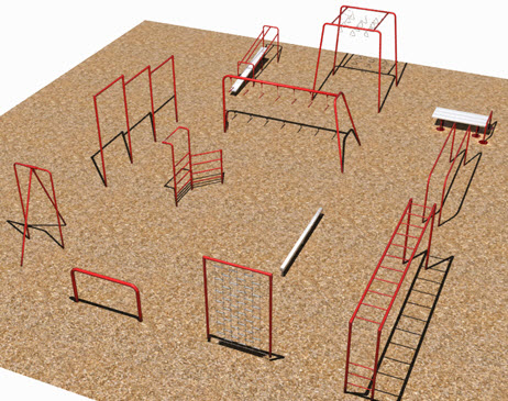 Parallel Bars Playground Equipment - FREE Shipping