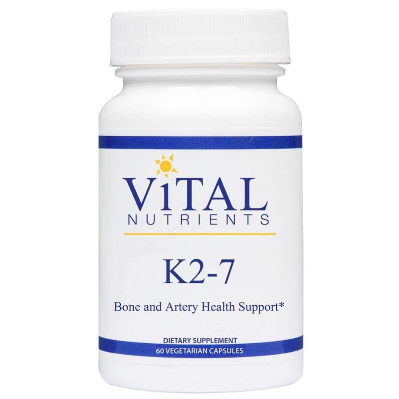 Vital Nutrients Vitamin K2-7 Bone and Artery Health Support Vegetarian ...