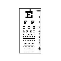 Eye Chart | Vision Test | Snellen Chart | Visual Acuity | Kindergarten ...