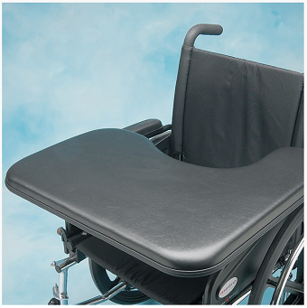 wheelchair tray flip padded lap trays comfortline desk