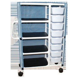 Rolling Peritoneal Dialysis Cart with Drawers